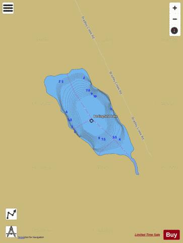 Bedingfield Lake depth contour Map - i-Boating App