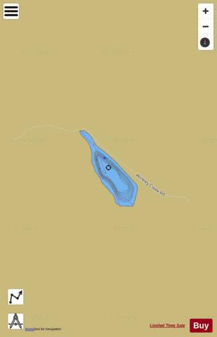 Boswell Lake depth contour Map - i-Boating App