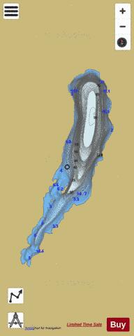 South Burnie Lake depth contour Map - i-Boating App