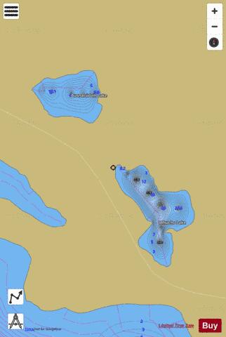 Busnatsidzih Lake depth contour Map - i-Boating App
