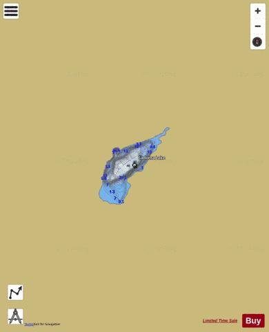 Cadorna Lake depth contour Map - i-Boating App