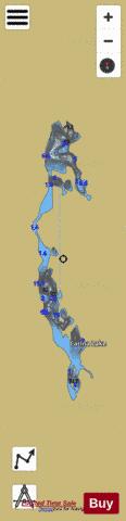 Carina Lake depth contour Map - i-Boating App