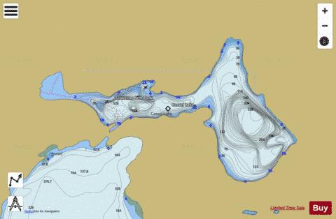 Cassel Lake depth contour Map - i-Boating App