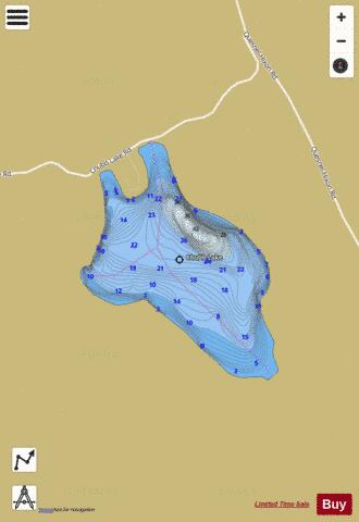 Chubb Lake depth contour Map - i-Boating App