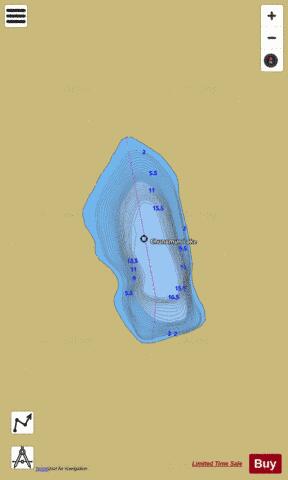 Chinaman Lake depth contour Map - i-Boating App