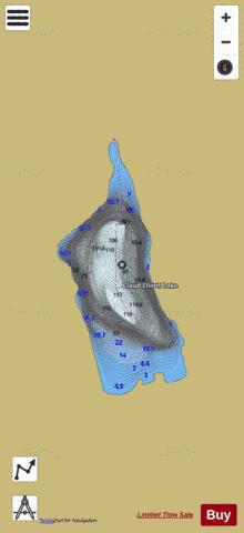 Claud Elliott Lake depth contour Map - i-Boating App