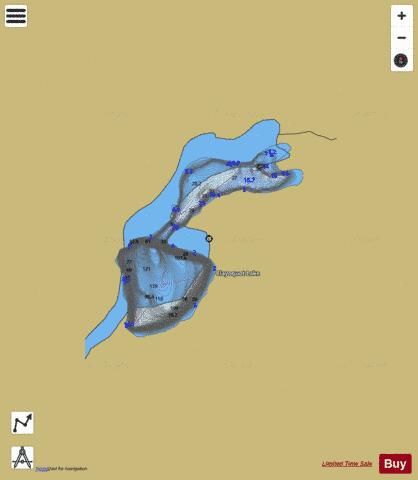 Clayoquot Lake depth contour Map - i-Boating App