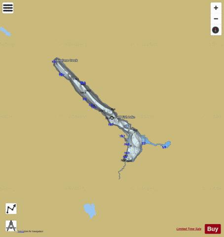 Cold Fish Lake depth contour Map - i-Boating App