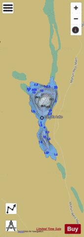 Comida Lake depth contour Map - i-Boating App