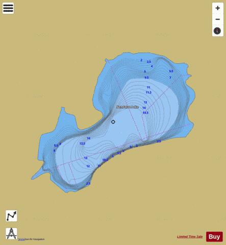 Cripple Lake depth contour Map - i-Boating App