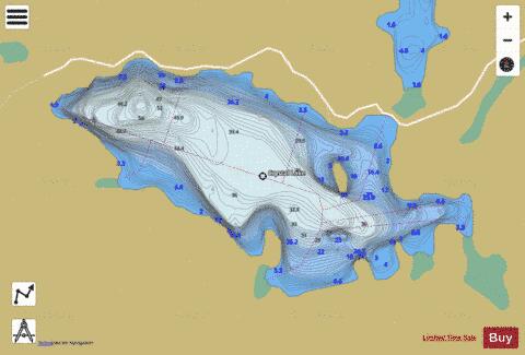 Crystal Lake depth contour Map - i-Boating App