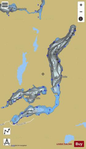 Deka Lake depth contour Map - i-Boating App