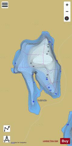 Doris Lake depth contour Map - i-Boating App