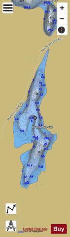 Dragonfly Lake depth contour Map - i-Boating App
