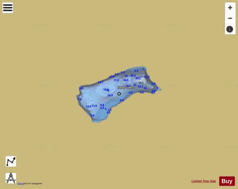 Edney Lake depth contour Map - i-Boating App