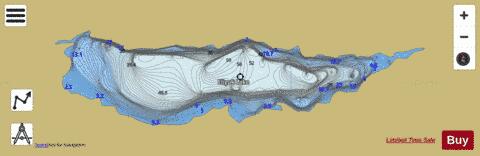 Eliguk Lake depth contour Map - i-Boating App