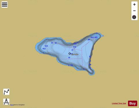 Enz Lake depth contour Map - i-Boating App