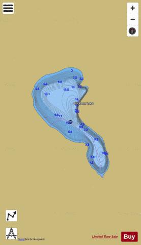 Erickson Lake depth contour Map - i-Boating App