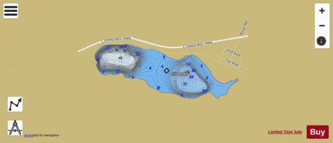 Erie Lake depth contour Map - i-Boating App