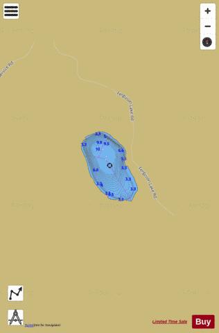 Ferguson Lake depth contour Map - i-Boating App