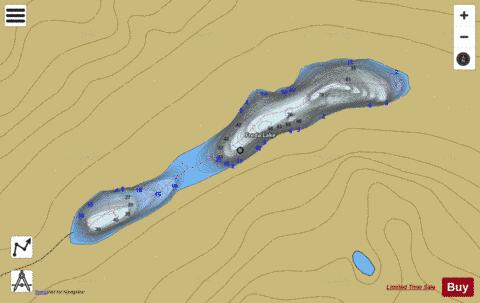 Freda Lake depth contour Map - i-Boating App