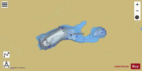 Friendly Lake (West) depth contour Map - i-Boating App