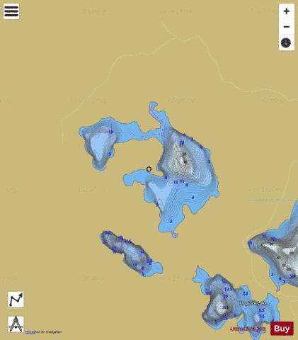 Friendly Lake depth contour Map - i-Boating App