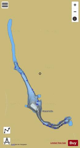 Garnet Valley Dam depth contour Map - i-Boating App