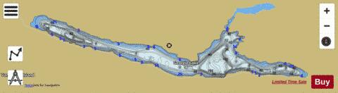 Georgie Lake depth contour Map - i-Boating App