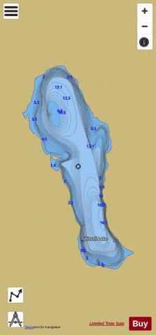 Ghitezli Lake depth contour Map - i-Boating App