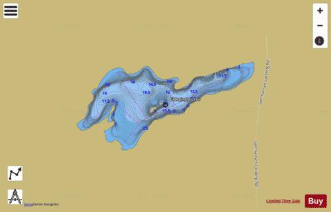 Gidegingla Lake depth contour Map - i-Boating App