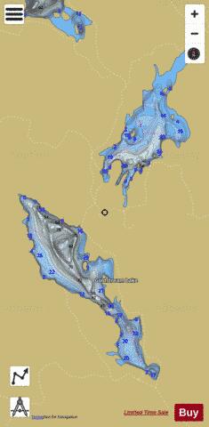 Goldstream Lake depth contour Map - i-Boating App