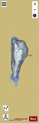 Hallamore Lake depth contour Map - i-Boating App