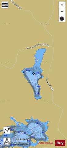 Headwaters #2 Lake depth contour Map - i-Boating App
