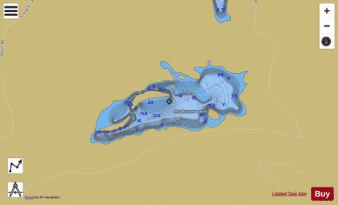 Headwaters #1 Lake depth contour Map - i-Boating App