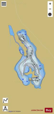 Heather Lake depth contour Map - i-Boating App