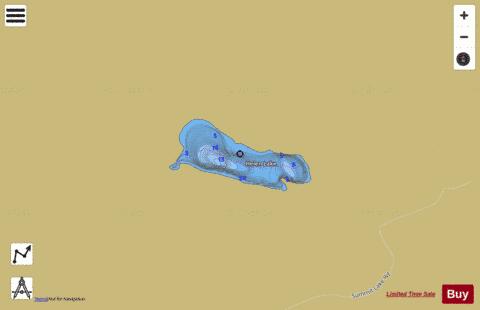 Helen Lake depth contour Map - i-Boating App