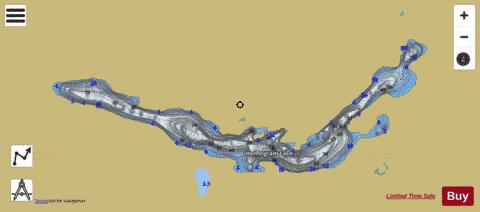 Hen Ingram Lake depth contour Map - i-Boating App