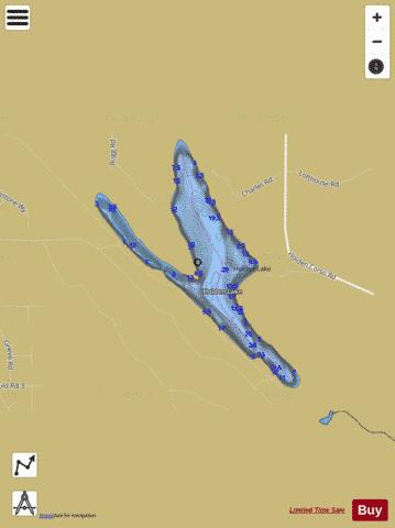 Holden Lake depth contour Map - i-Boating App
