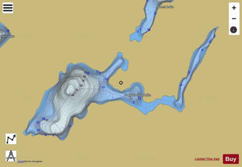 Hoopatatkwa Lake depth contour Map - i-Boating App