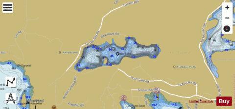 Hotel Lake depth contour Map - i-Boating App