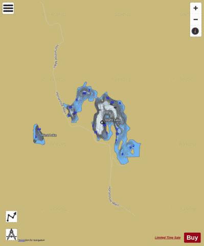 Islaht Lake depth contour Map - i-Boating App
