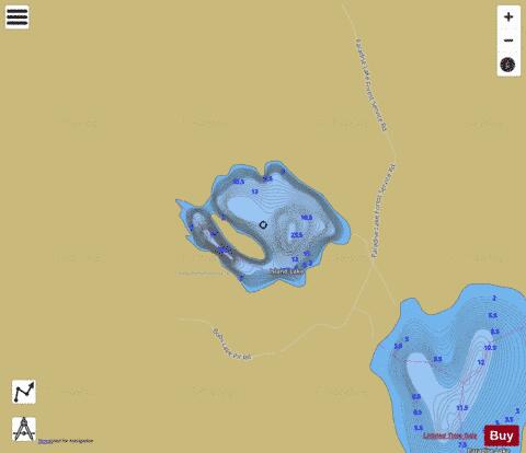 Island Lake depth contour Map - i-Boating App