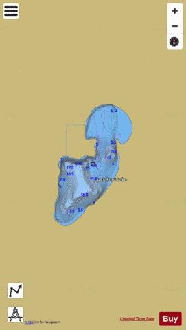 Jack Frost Lake depth contour Map - i-Boating App