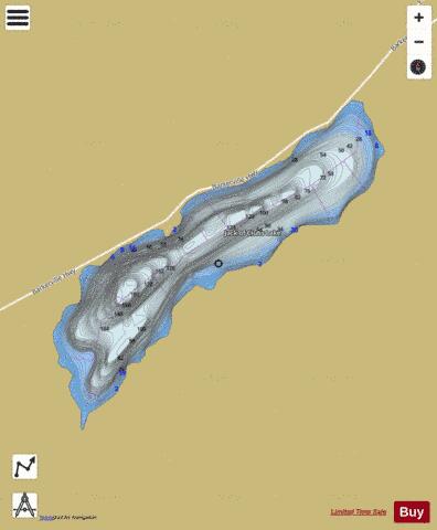 Jack Of Clubs Lake depth contour Map - i-Boating App