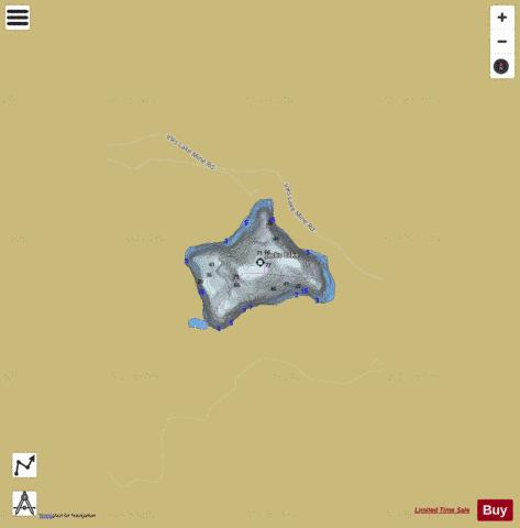 Jacko Lake depth contour Map - i-Boating App