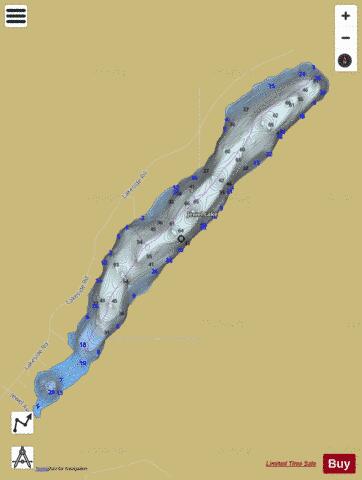 Jewel Lake depth contour Map - i-Boating App