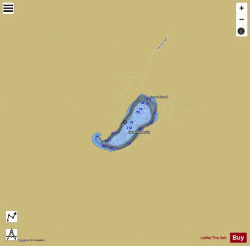 Jim Smith Lake depth contour Map - i-Boating App