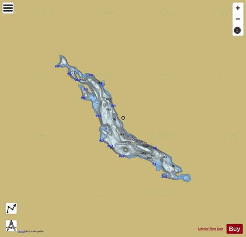 Johanson Lake depth contour Map - i-Boating App
