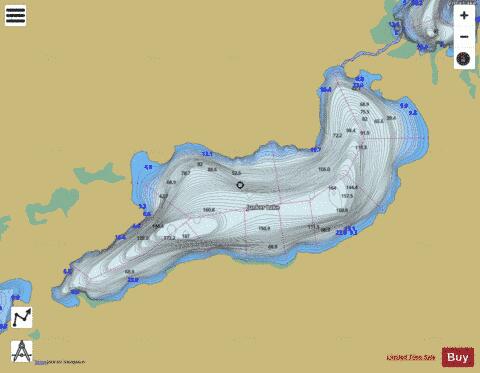Junker Lake depth contour Map - i-Boating App